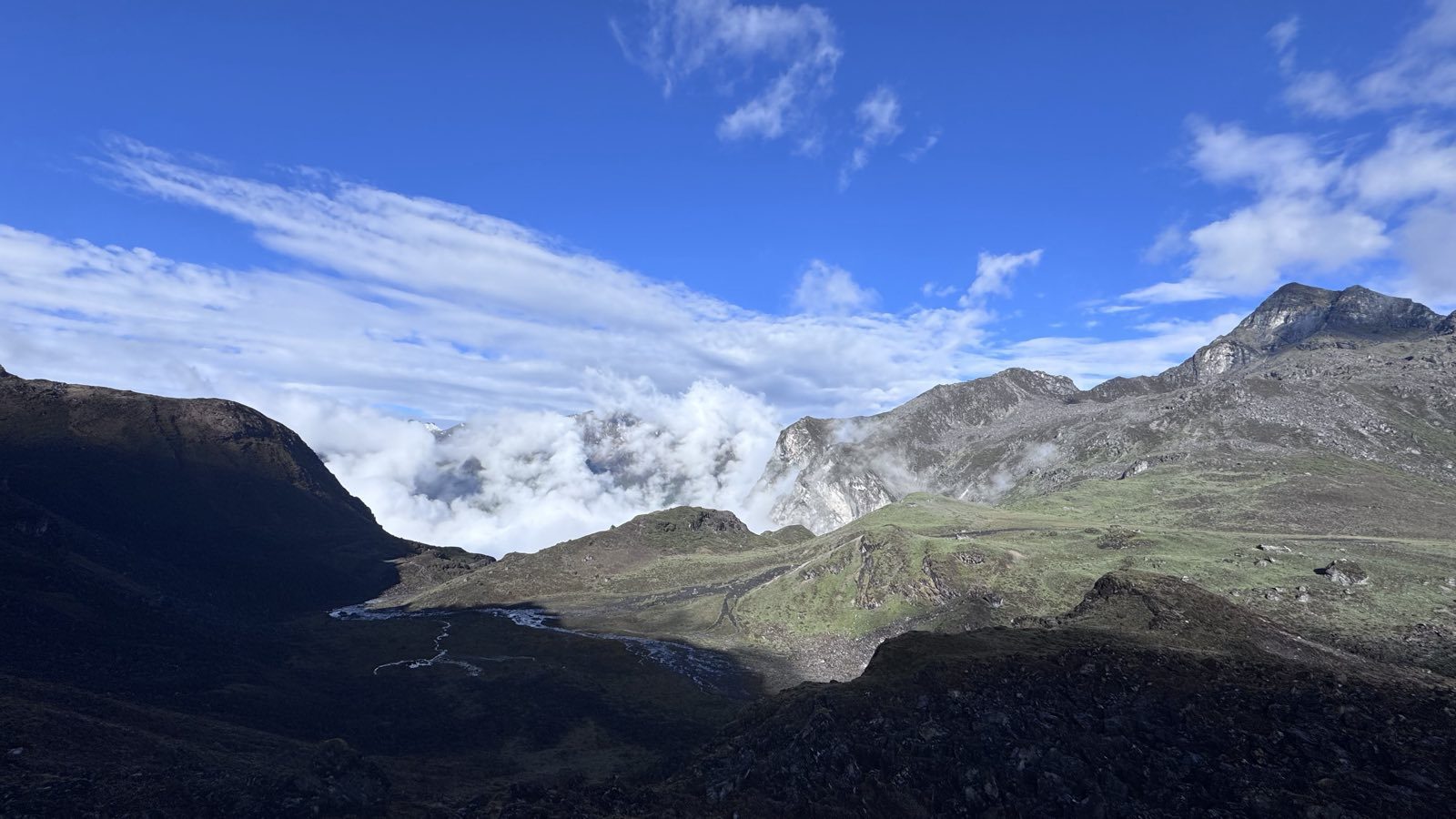 A high pass on a Bhutanese trek